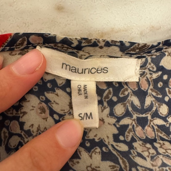 Maurices Boho Floral Print Kimono Cardigan S/M Open Front Lightweight - Picture 8 of 8